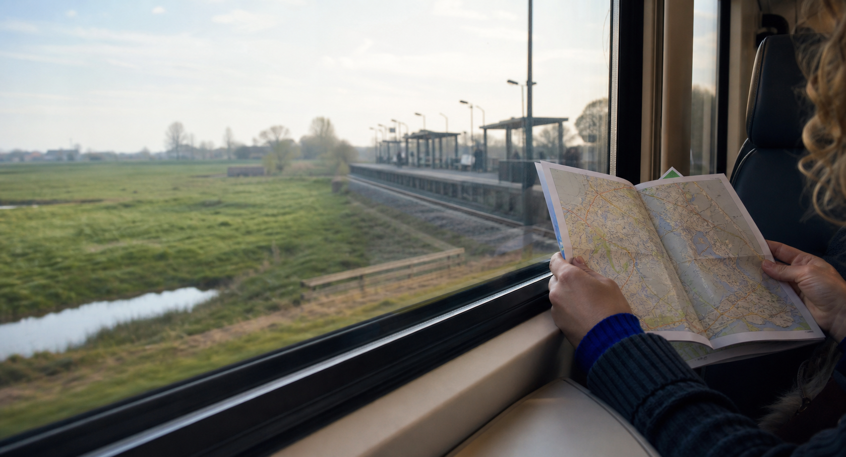 Een treinreis met overstap plannen